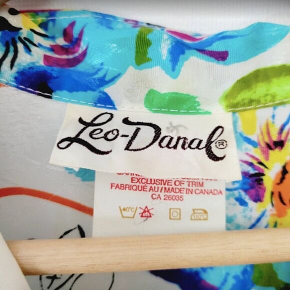 Leo Danal Vintage Belted Short Sleeve Button Down Celebration Dress - Picture 6 of 12